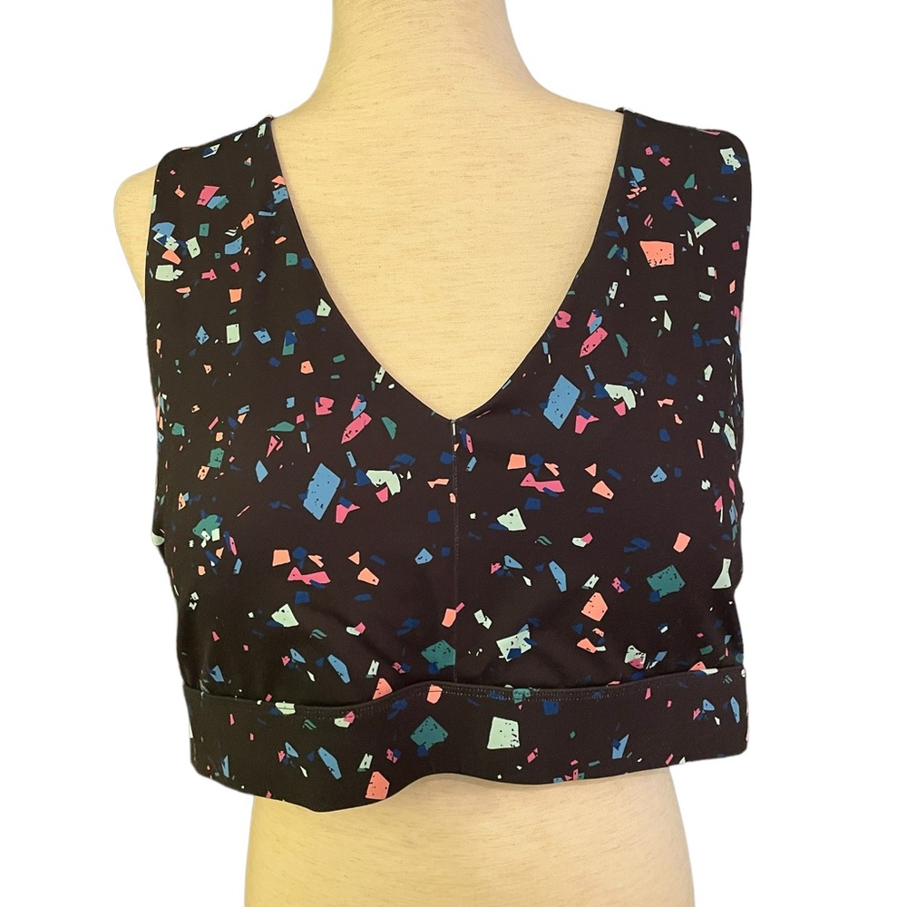 Fabletics (2) Two Sports Bras Bundle Stretch Solid and Print Washable 2X